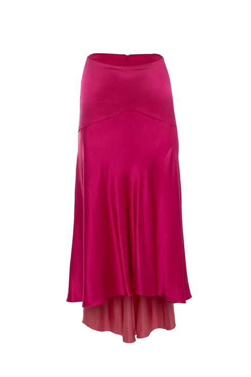 Falda Blooming Hibiscus Fucsia